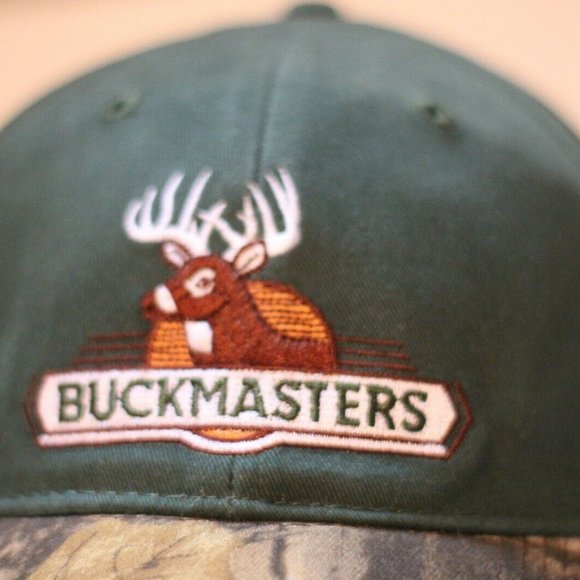 Buckmasters ~ Men's Green Ball Cap Camouflage Camo Brim Adjustable back New - Picture 5 of 7
